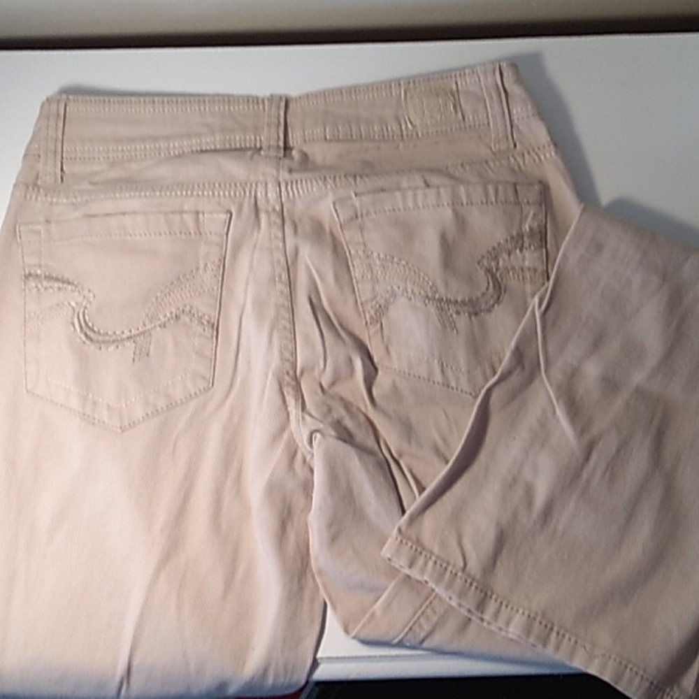 Vintage 1990s Y2K LEI Sophia Hipster flare khaki 5